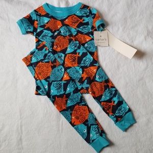 Carter's 12month fish pajamas